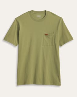 MEN'S SHORT-SLEEVE DESCHUTES POCKET TEE IN LIGHT OLIVE image number 1
