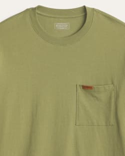ALTERNATE VIEW OF MEN'S SHORT-SLEEVE DESCHUTES POCKET TEE IN LIGHT OLIVE image number 2