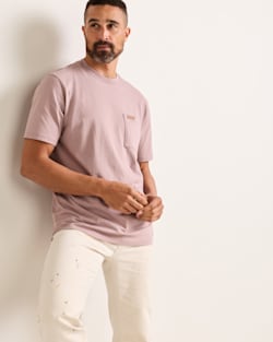 MEN'S SHORT-SLEEVE DESCHUTES POCKET TEE IN LIGHT PURPLE image number 1