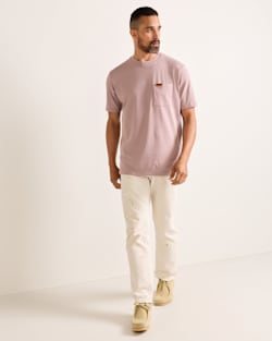 ALTERNATE VIEW OF MEN'S SHORT-SLEEVE DESCHUTES POCKET TEE IN LIGHT PURPLE image number 5