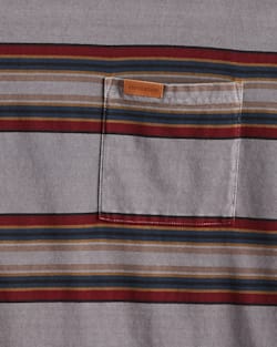 ALTERNATE VIEW OF MEN'S SHORT-SLEEVE STRIPED DESCHUTES POCKET TEE IN GREY YAKIMA image number 2