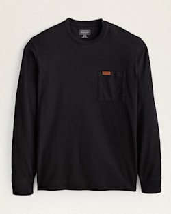 MEN'S LONG-SLEEVE DESCHUTES POCKET TEE IN BLACK image number 1