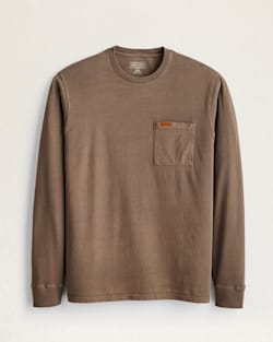 MEN'S LONG-SLEEVE DESCHUTES POCKET TEE IN ASH BROWN image number 1