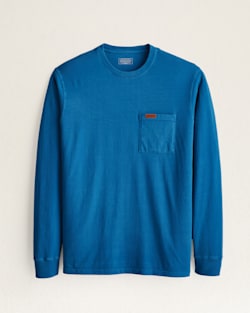 MEN'S LONG-SLEEVE DESCHUTES POCKET TEE IN SET SAIL BLUE image number 1