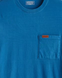 ALTERNATE VIEW OF MEN'S LONG-SLEEVE DESCHUTES POCKET TEE IN SET SAIL BLUE image number 2