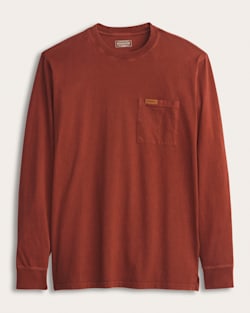 MEN'S LONG-SLEEVE DESCHUTES POCKET TEE IN BRICK image number 1