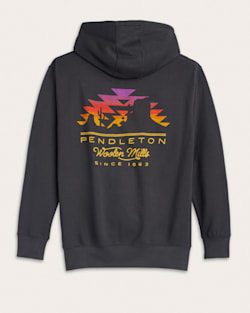 ALTERNATE VIEW OF MEN'S DESERT SUN GRAPHIC HOODIE IN VINTAGE BLACK/MULTI image number 2