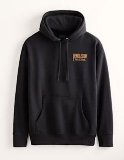 MEN'S ORIGINAL WESTERN GRAPHIC HOODIE IN BLACK/GOLD image number 1