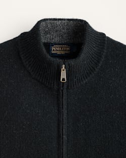 ALTERNATE VIEW OF MEN'S SHETLAND COLLECTION SWEATER VEST IN BLACK image number 2