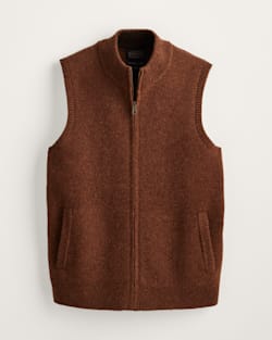 MEN'S SHETLAND COLLECTION SWEATER VEST IN SPICED HEATHER image number 1