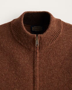 ALTERNATE VIEW OF MEN'S SHETLAND COLLECTION SWEATER VEST IN SPICED HEATHER image number 2