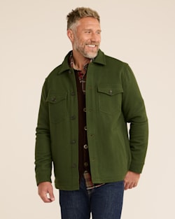 MEN�S WOOL LAWSON COAT IN ARMY GREEN image number 1