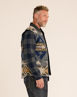 ALTERNATE VIEW OF MEN'S COLTON QUILTED WOOL VEST IN GREY NEHALEM image number 2