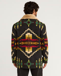 ALTERNATE VIEW OF MEN'S BROWNSVILLE SHEARLING COLLAR COAT IN OXFORD FOUR CORNERS image number 3