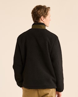 ALTERNATE VIEW OF MEN'S TAHUYA BERBER FLEECE JACKET IN OLIVE/BRONZE image number 3