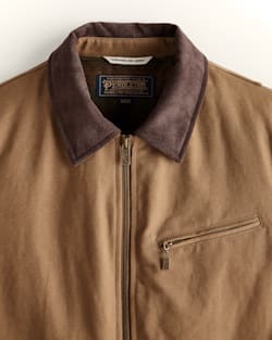 ALTERNATE VIEW OF MEN'S TAHOMA CANVAS TRUCKER JACKET IN SADDLE image number 2