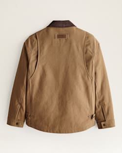 ALTERNATE VIEW OF MEN'S TAHOMA CANVAS TRUCKER JACKET IN SADDLE image number 4