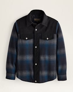 MEN'S PLAID TIMBERLINE SHIRT JACKET IN GREY/BLUE PLAID image number 1