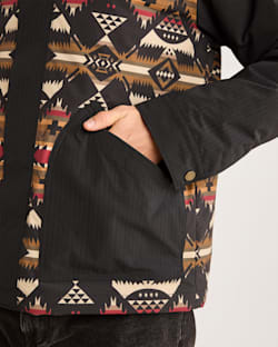 POCKET CLOSE UP OF MEN'S ANTELOPE RIPSTOP FIELD JACKET IN TAN NEHALEM image number 5