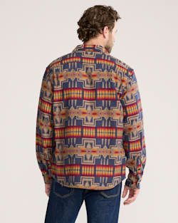 ALTERNATE VIEW OF MEN'S PENDLETON UK HARDING CHAMOIS SHIRT IN NAVY image number 2