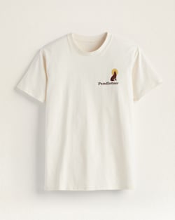 MEN'S CENTURY LOBO GRAPHIC TEE IN ECRU/BROWN image number 1