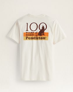 ALTERNATE VIEW OF MEN'S CENTURY LOBO GRAPHIC TEE IN ECRU/BROWN image number 2