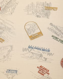 ALTERNATE VIEW OF MEN'S SHORELINE COTTON SHIRT IN TAN NATIONAL PARKS image number 4