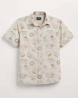 ALTERNATE VIEW OF MEN'S SHORELINE COTTON SHIRT IN TAN NATIONAL PARKS image number 5