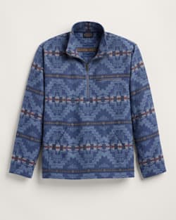 ALTERNATE VIEW OF MEN'S DOUBLESOFT DOVER QUARTER ZIP IN NAVY HARDING STAR image number 6