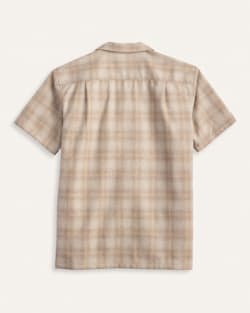 ALTERNATE VIEW OF MEN'S SHORT-SLEEVE PLAID BOARD SHIRT IN TAN OMBRE image number 1