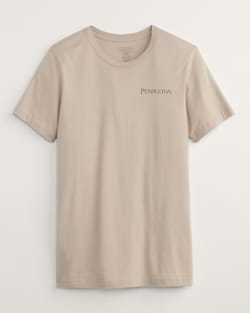 ALTERNATE VIEW OF MEN'S ICON LOGO GRAPHIC TEE IN TAN/MULTI image number 2