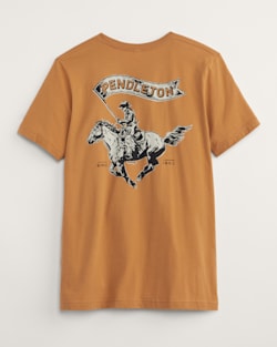 MEN'S RODEO FLAG GRAPHIC TEE IN TOAST/BLACK image number 1