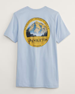 MEN'S OREGON GRAPHIC TEE IN LIGHT BLUE/GOLD image number 1