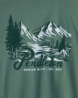 ALTERNATE VIEW OF MEN'S MOUNTAIN PASS GRAPHIC TEE IN PINE/FOREST image number 3