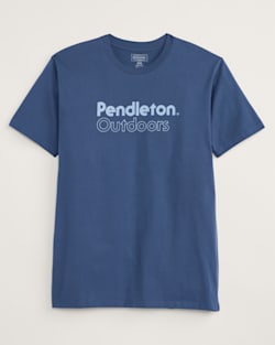 MEN'S PENDLETON OUTDOORS GRAPHIC TEE IN PETROL/LIGHT BLUE image number 1