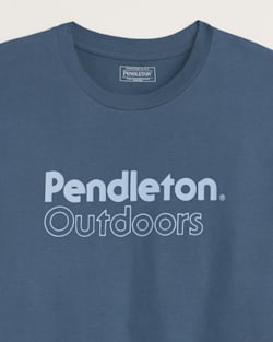 ALTERNATE VIEW OF MEN'S PENDLETON OUTDOORS GRAPHIC TEE IN PETROL/LIGHT BLUE image number 2
