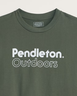 ALTERNATE VIEW OF MEN'S PENDLETON OUTDOORS GRAPHIC TEE IN CYPRESS/WHITE image number 2