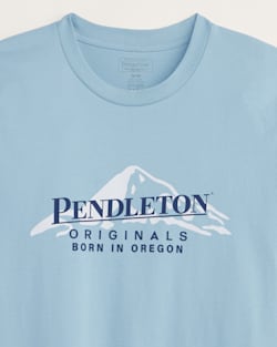ALTERNATE VIEW OF MEN'S BORN IN OREGON GRAPHIC TEE IN PALE BLUE/NAVY image number 2