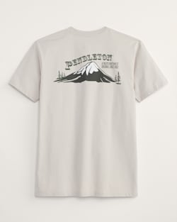 MEN'S MOUNTAIN TOP GRAPHIC TEE IN BONE/BROWN image number 1