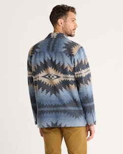 ALTERNATE VIEW OF MEN'S CONWAY WOOL CHORE JACKET IN BLUE SUNSET PASS image number 2