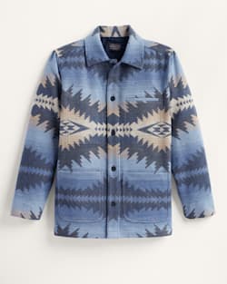 ALTERNATE VIEW OF MEN'S CONWAY WOOL CHORE JACKET IN BLUE SUNSET PASS image number 5