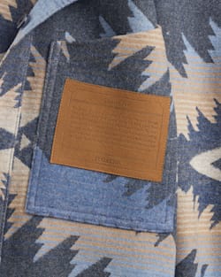 ALTERNATE VIEW OF MEN'S CONWAY WOOL CHORE JACKET IN BLUE SUNSET PASS image number 6
