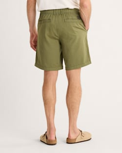 ALTERNATE VIEW OF MEN'S SKYLER COTTON/LINEN SHORTS IN GREEN image number 3