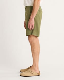 ALTERNATE VIEW OF MEN'S SKYLER COTTON/LINEN SHORTS IN GREEN image number 4