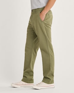 ALTERNATE VIEW OF MEN'S SKYLER COTTON/LINEN PANTS IN GREEN image number 4
