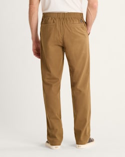ALTERNATE VIEW OF MEN'S SKYLER COTTON/LINEN PANTS IN BROWN image number 3
