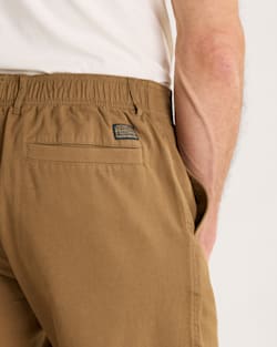 ALTERNATE VIEW OF MEN'S SKYLER COTTON/LINEN PANTS IN BROWN image number 6