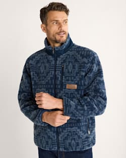 MEN'S PASCO ZIP-FRONT FLEECE JACKET IN BLUE HARDING STAR image number 1