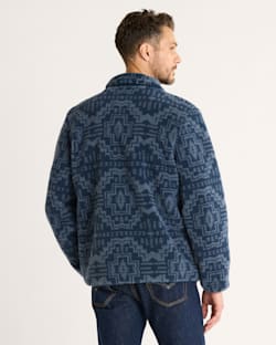 ALTERNATE VIEW OF MEN'S PASCO ZIP-FRONT FLEECE JACKET IN BLUE HARDING STAR image number 2