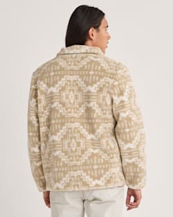 ALTERNATE VIEW OF MEN'S PASCO ZIP-FRONT FLEECE JACKET IN TAN HARDING STAR image number 2